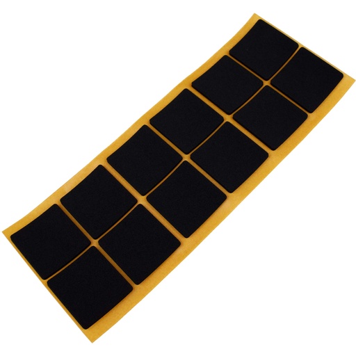 12 Anti-Rutsch Pads EPDM 2.5 mm | 35x35 mm – MAIN